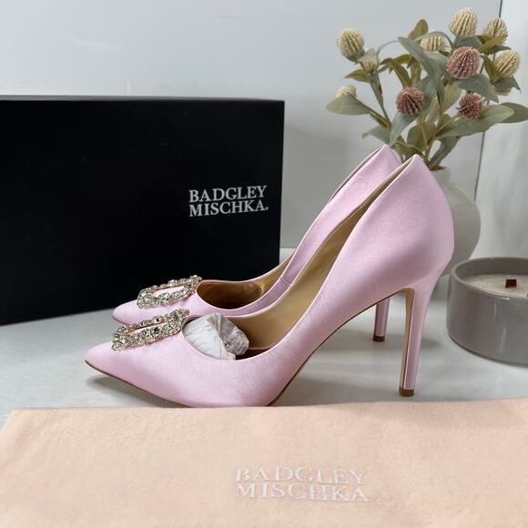 Badgley Mischka Cher Pointed Toe Stiletto Heel Blossm MP5233 Women's 9.5 - Picture 1 of 11